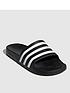  image of adidas-sportswear-mens-adilette-aqua-sliders-blackwhite