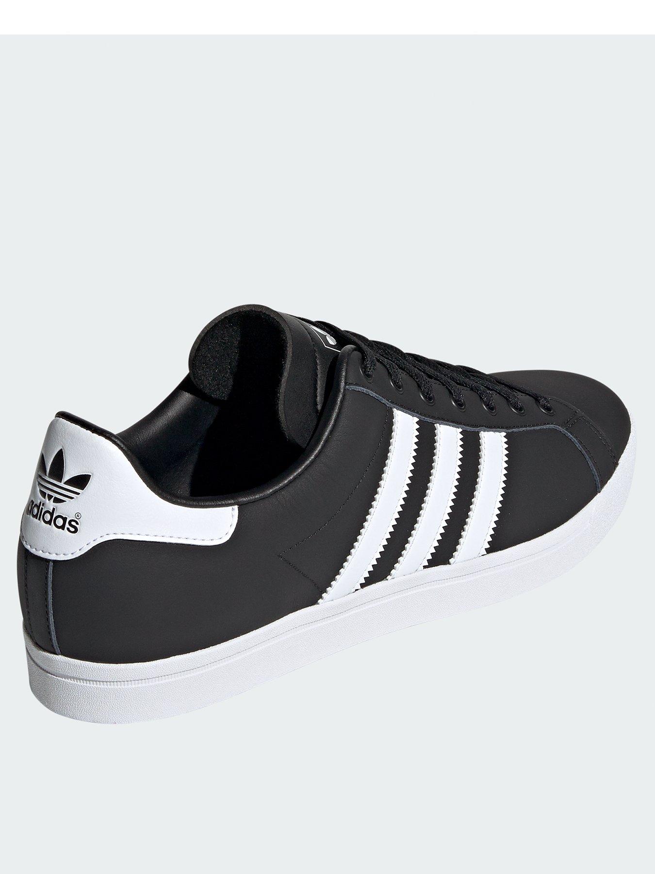 adidas coast star black and white