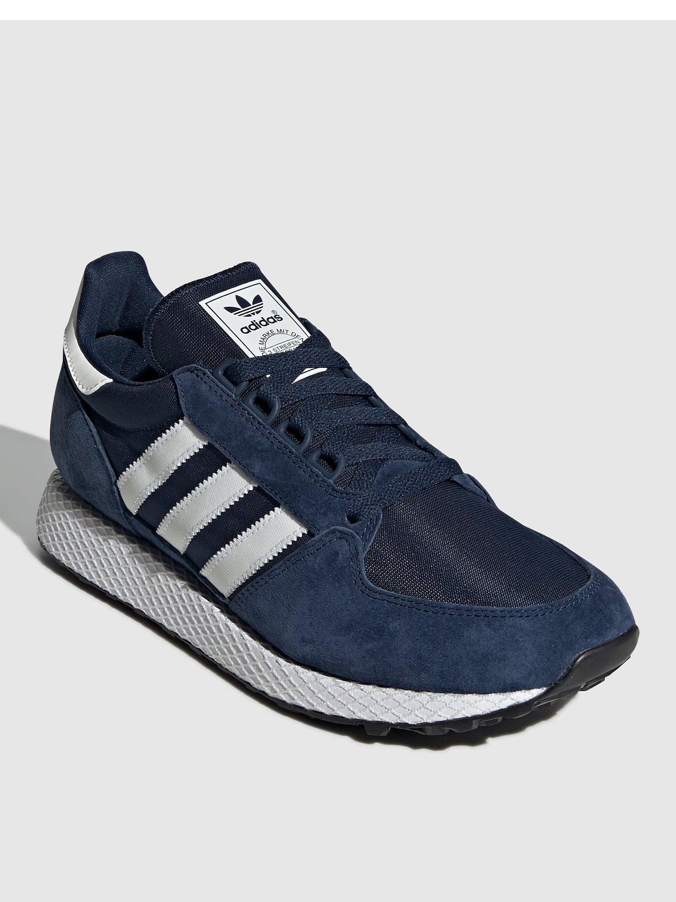 adidas navy trainers