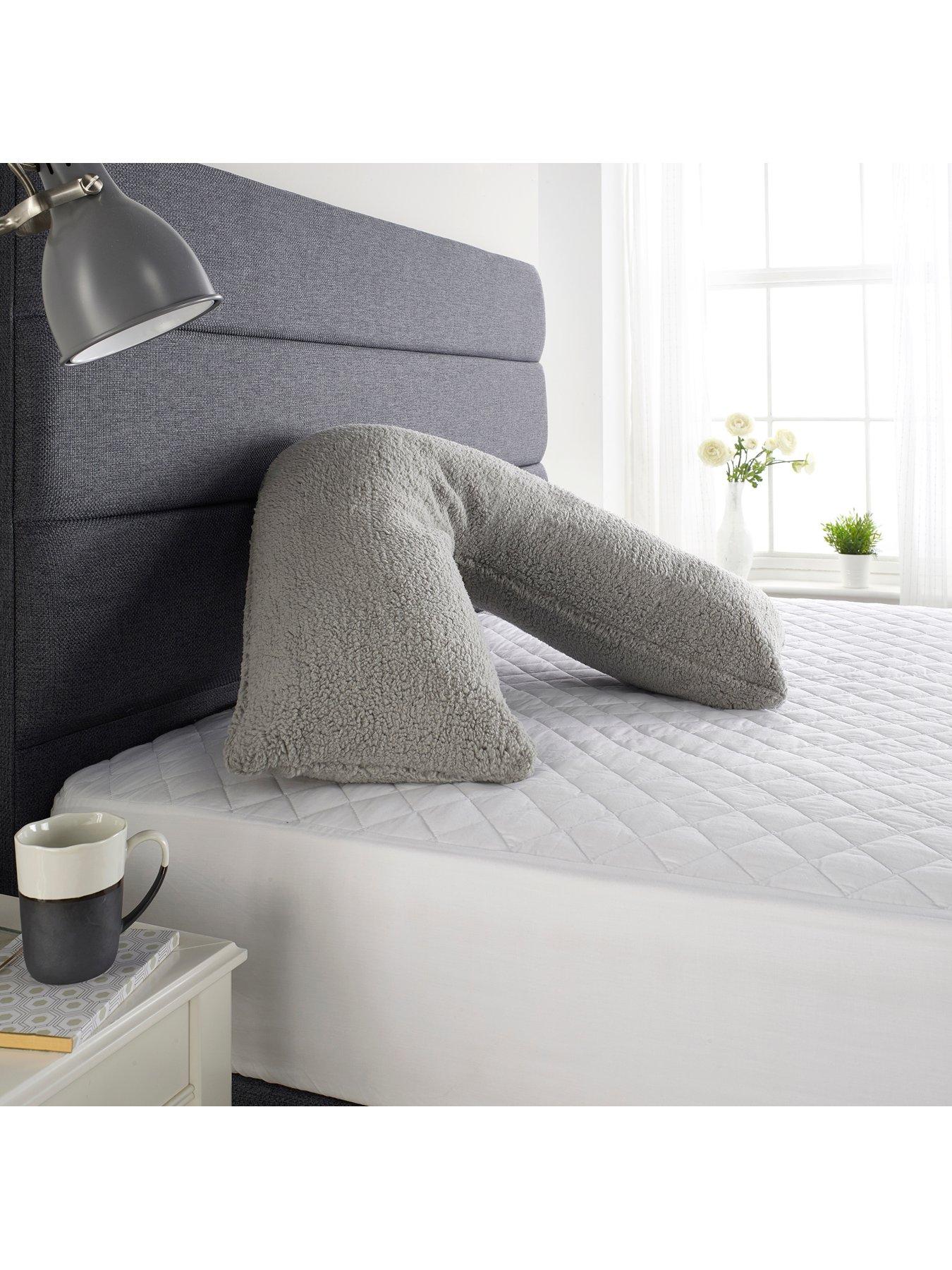 Very Home Teddy Fleece V Shaped Pillow very.co.uk