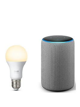 Amazon Echo Plus Smart Speaker with Built-in Smart Home Hub with Alexa Voice Recognition & Control, 2nd Generation