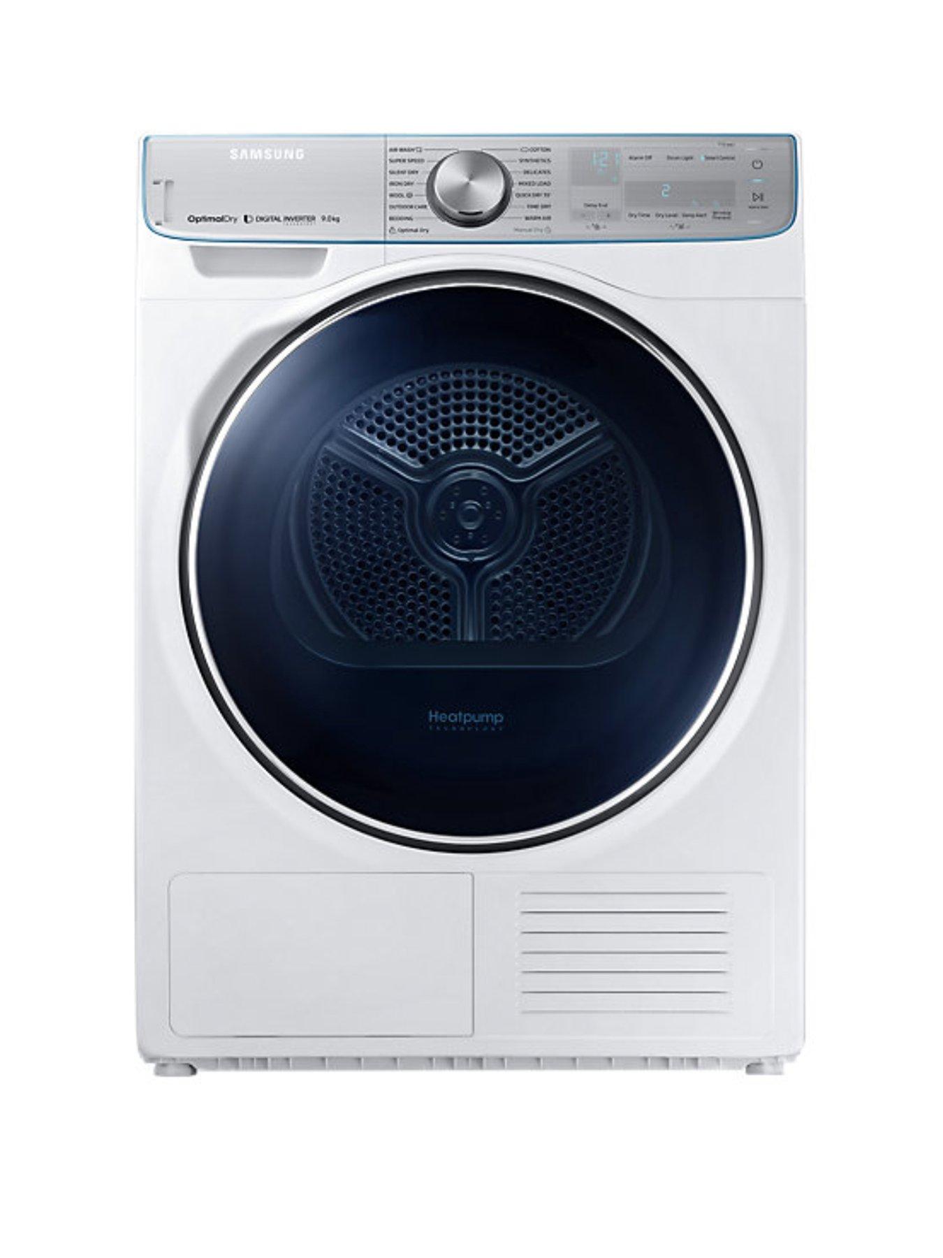 Samsung Dv90N8289Aw/Eu 9Kg Load Tumble Dryer With Heat Pump Technology - White