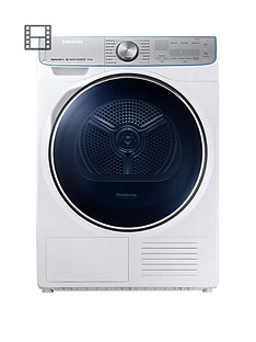 Samsung DV90N8289AW/EU 9kg Load Tumble Dryer with Heat Pump Technology - White