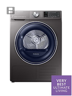 Samsung DV90N62642X/EU 9kg Load Tumble Dryer with Heat Pump Technology - Graphite