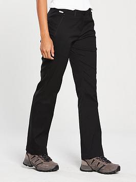 craghoppers kiwi pro ii walking trousers - black, black, size 10, women