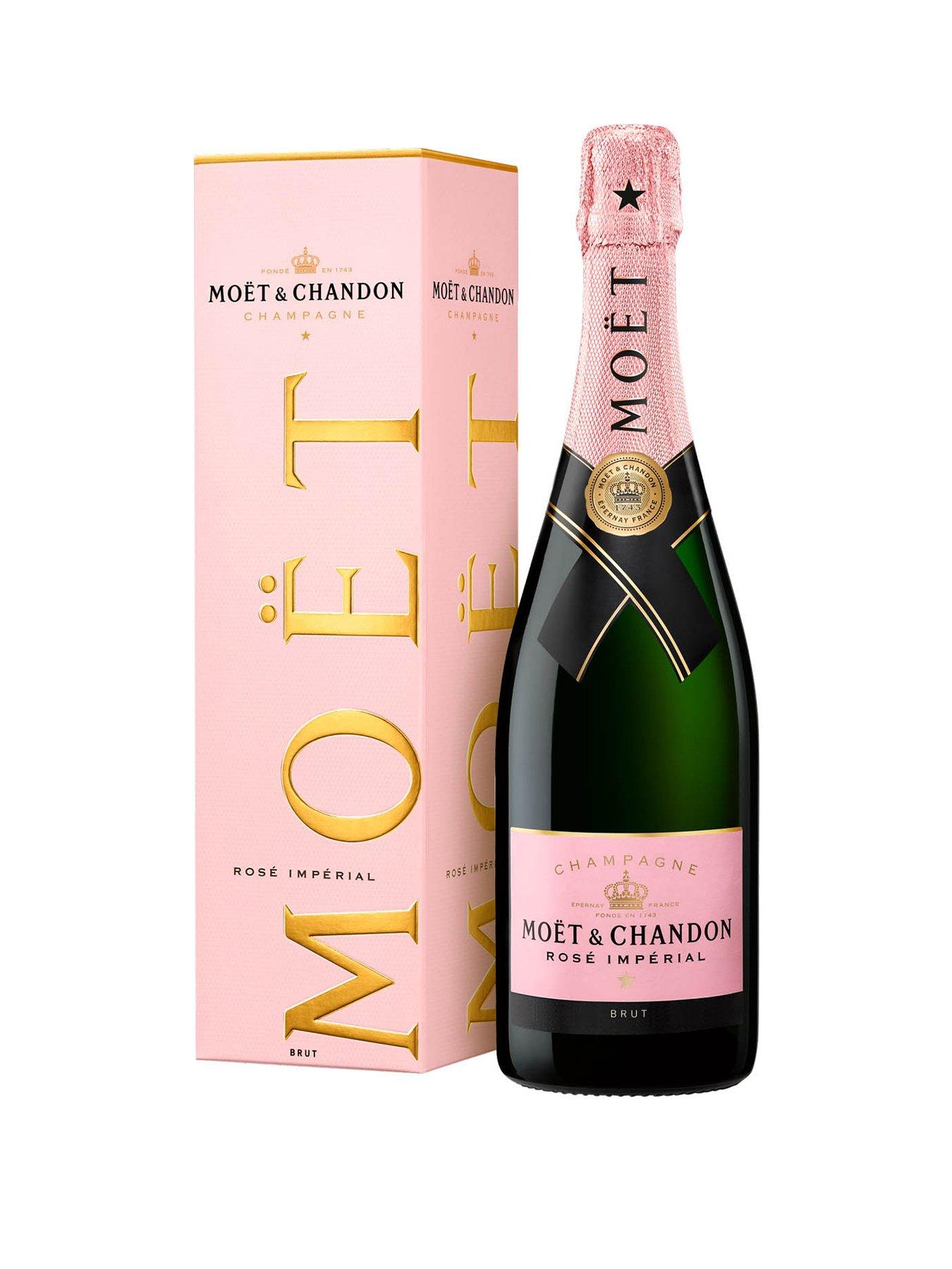 Product photograph of Moet Chandon Rose Champagne Gift Box 75cl from very.co.uk