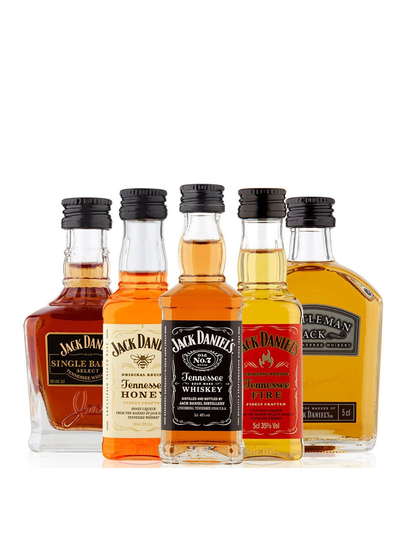 Product photograph of Jack Daniels Extended Family Pack 5x 5cl Bottles from very.co.uk