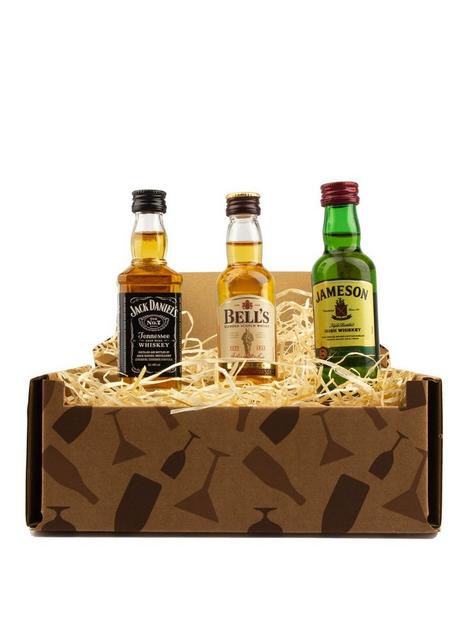 miniature-whisky-trio-gift-box-jack-daniels-bells-whisky-and-jamesons-irish-total-150ml