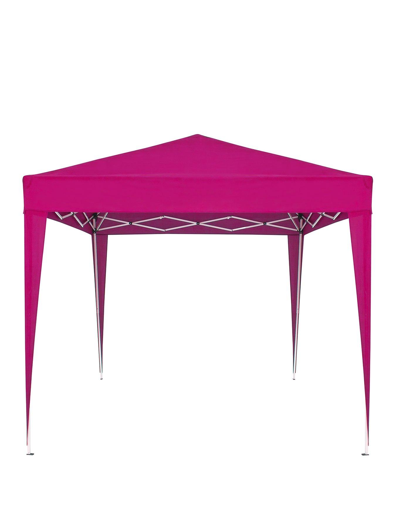 Everyday Large Pop Up Gazebo 2.5M X 2.5M - Pink - Sturdy Metal Frame With Carry Bag