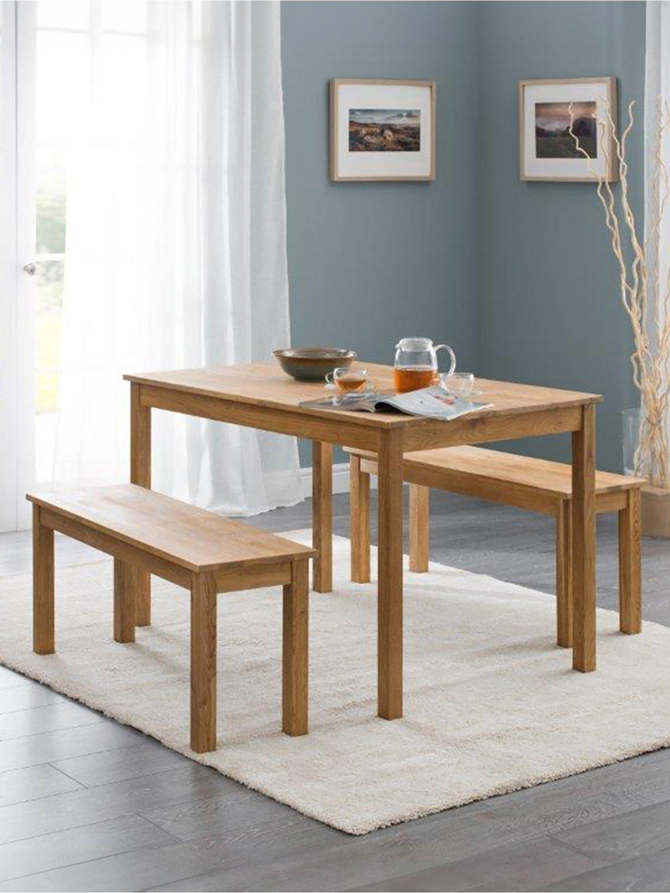 Julian Bowen Coxmoor 101 cm Solid Oak Bench