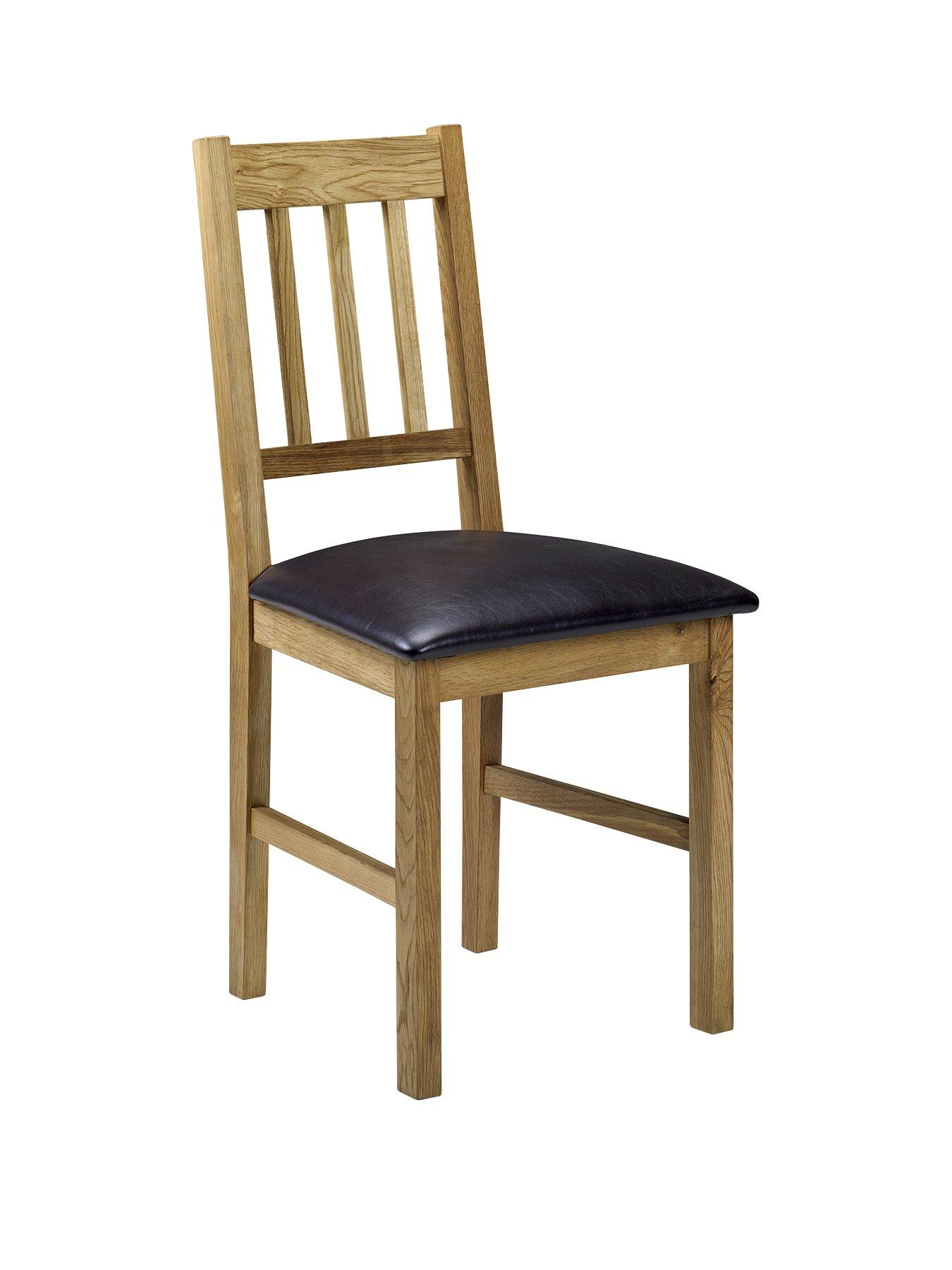 Image 3 of 5 of Julian Bowen Coxmoor 75 x 75 cm&nbsp;Square Solid Oak Dining Table + 2 Chairs