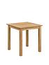  image of julian-bowen-coxmoor-75-x-75-cmnbspsquare-solid-oak-dining-table-2-chairs