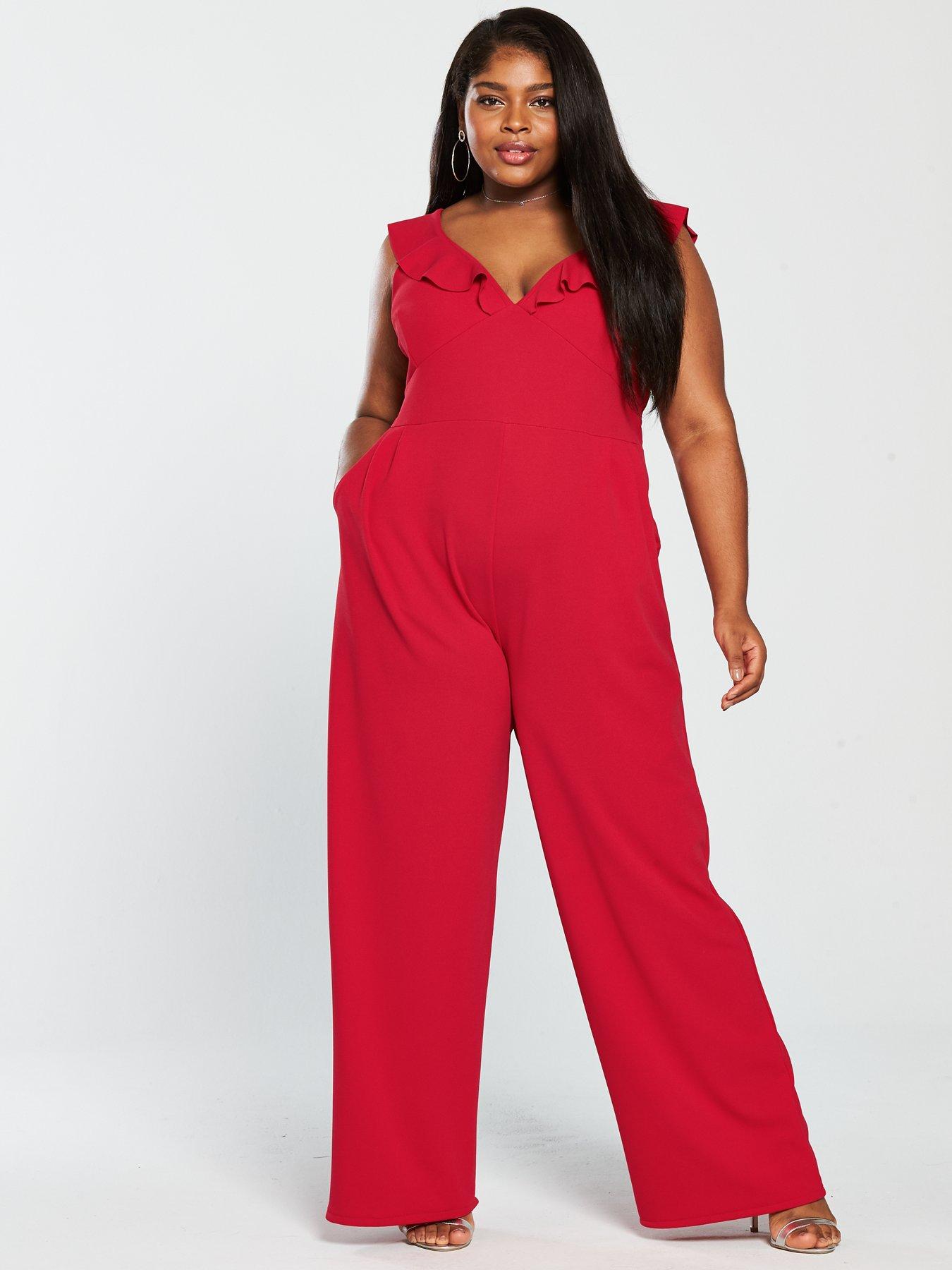 very red jumpsuit