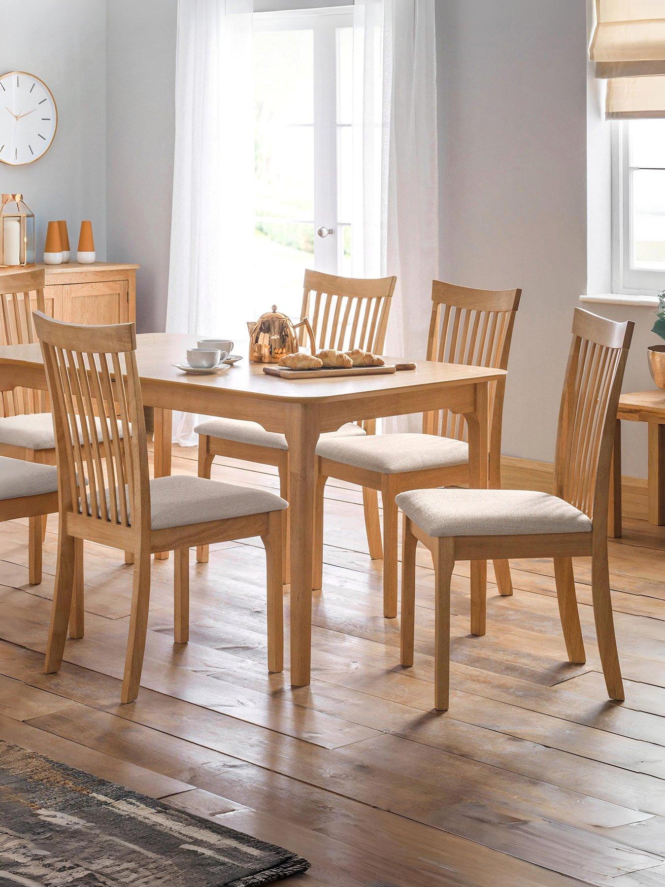 Julian Bowen Pair of Ibsen Solid Wood Dining Chairs