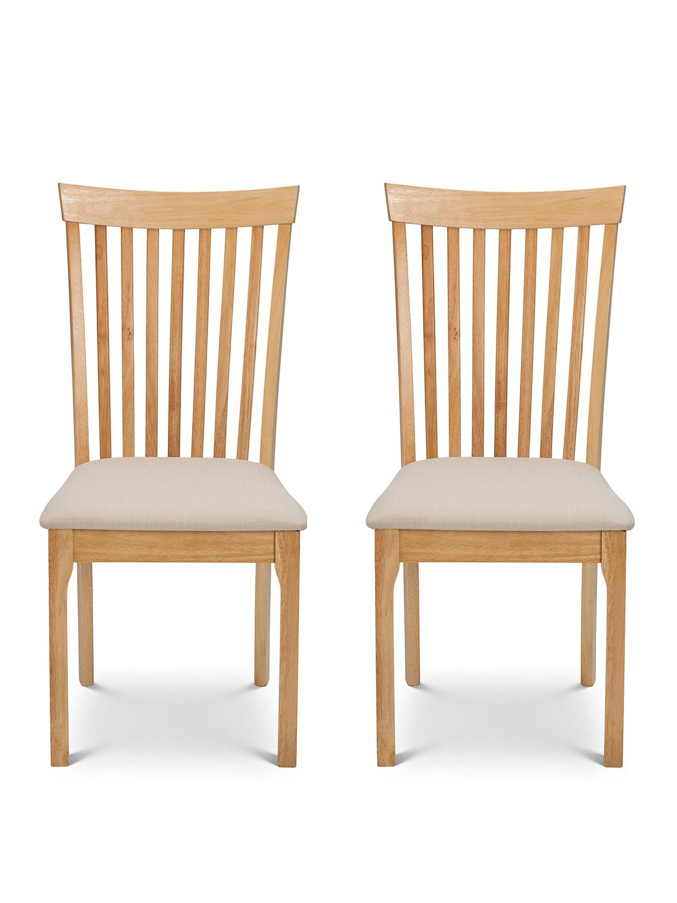 Image 2 of 3 of Julian Bowen Pair of Ibsen Solid Wood Dining Chairs