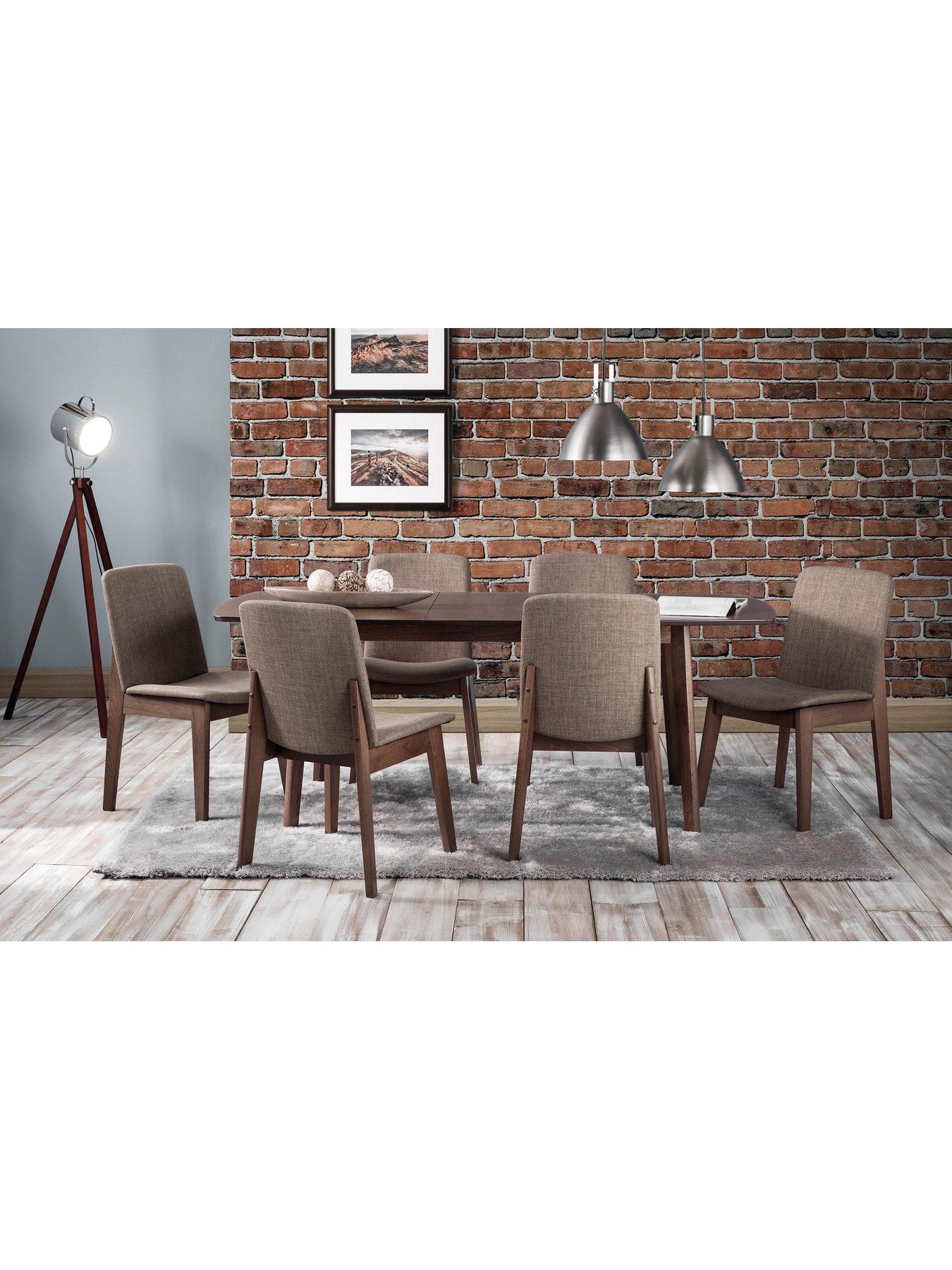 Julian Bowen Kensington 150 194 cm Solid Wood Extending Dining Table
