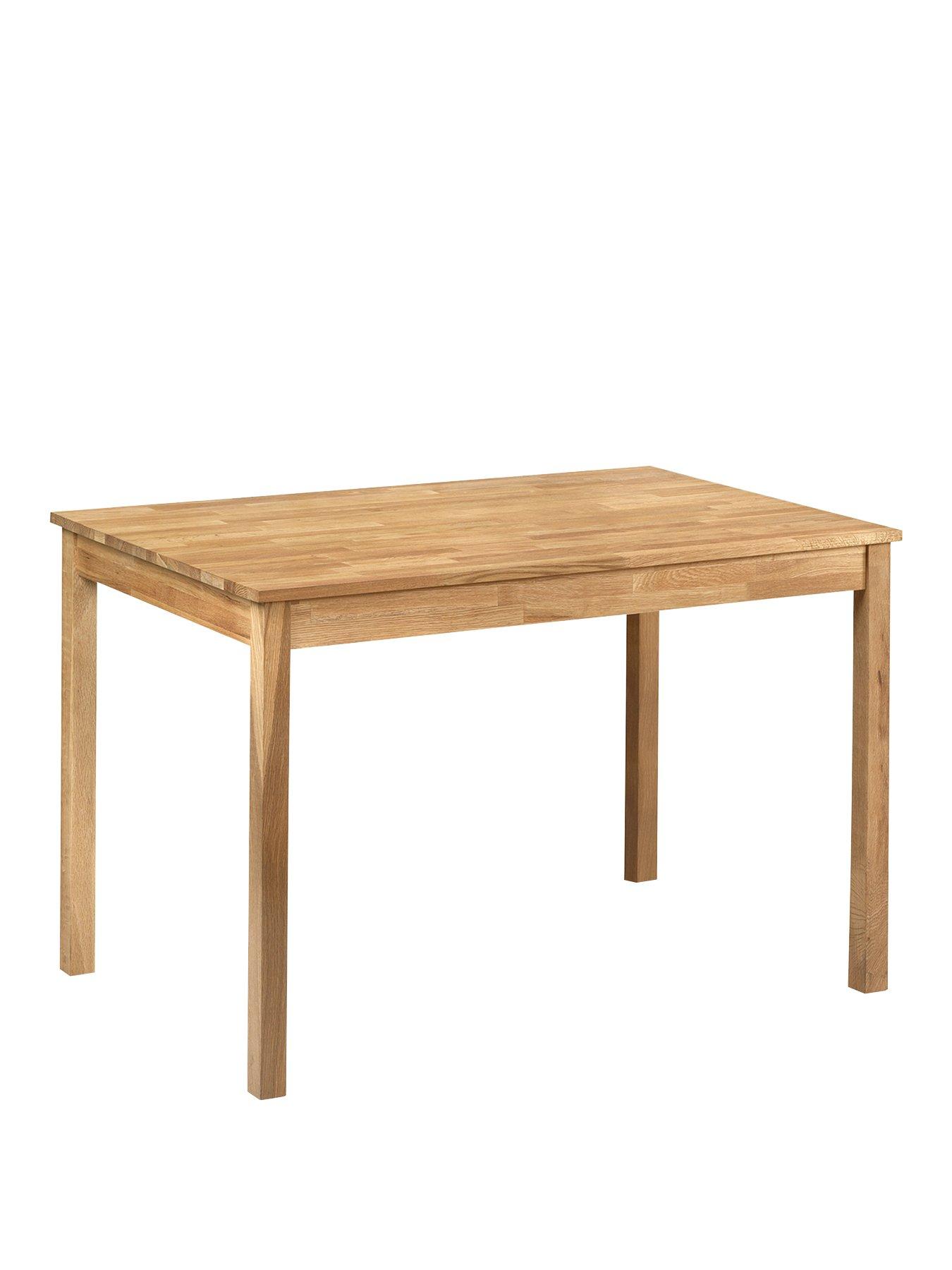 Image 3 of 4 of Julian Bowen Coxmoor 118 cm Solid Oak Dining Table + 4 Chairs