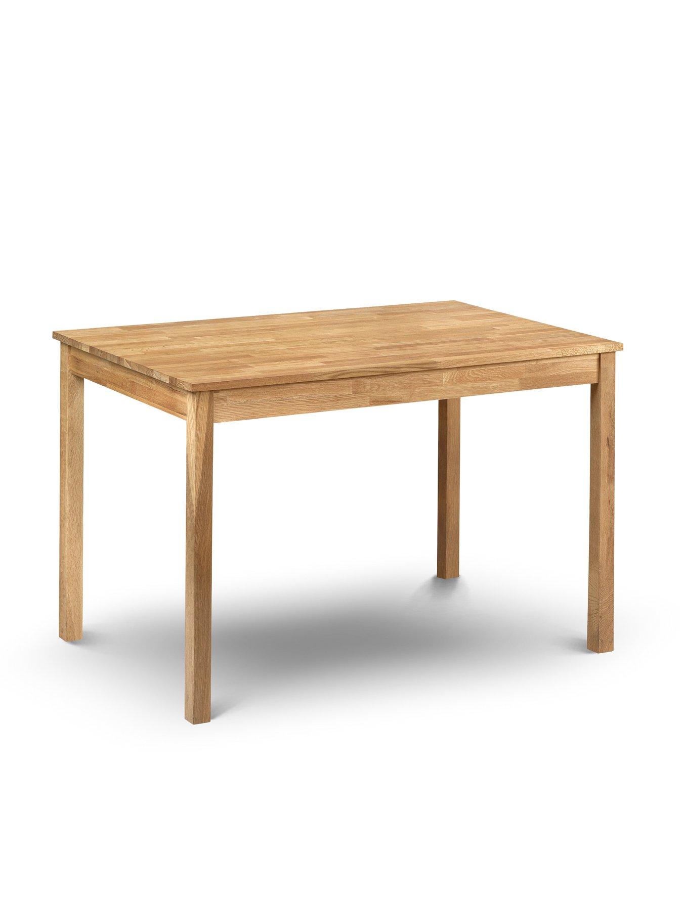 Image 3 of 5 of Julian Bowen Coxmoor 118 cm Solid Oak Dining Table + 4 Chairs