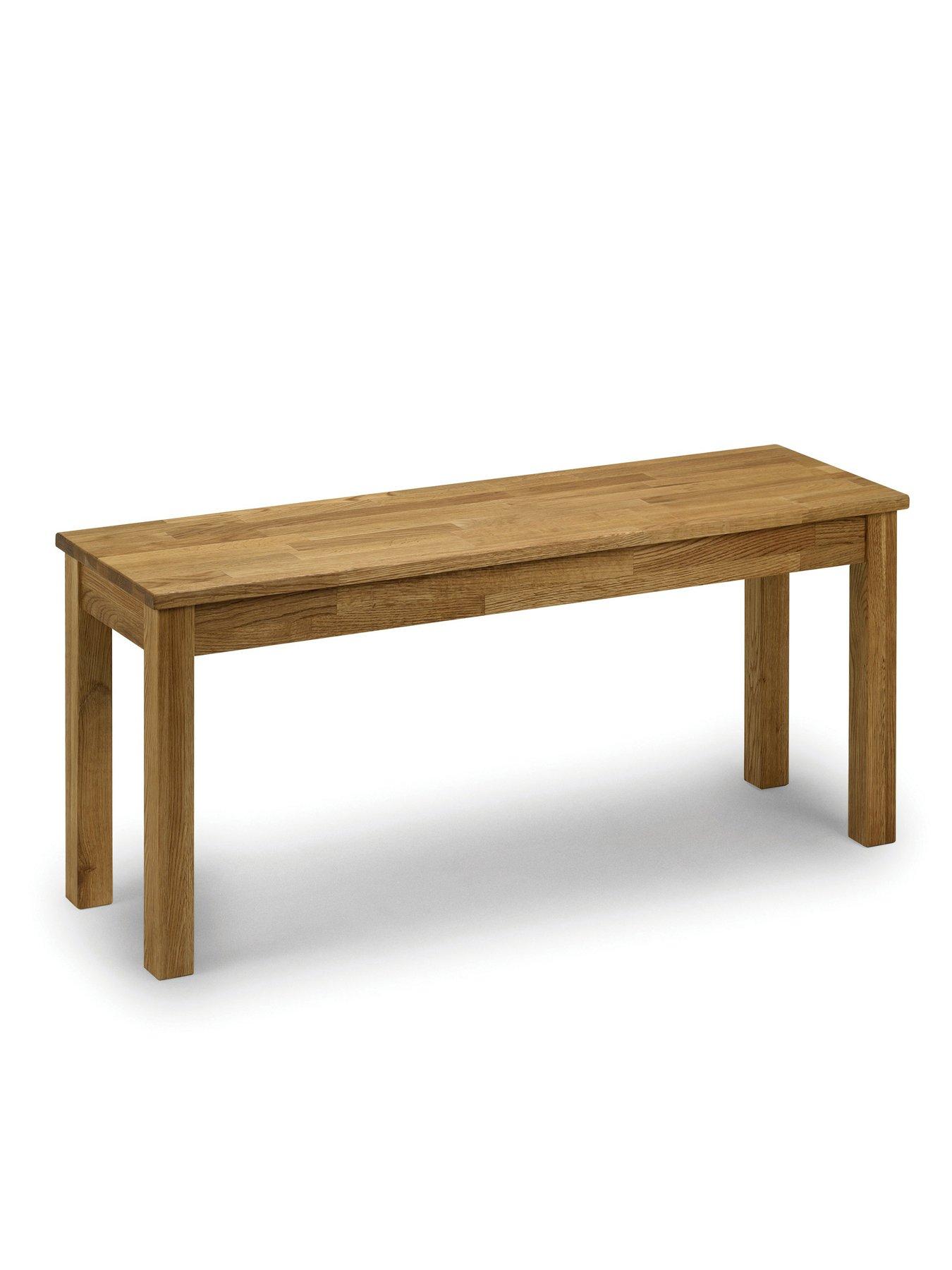 Image 4 of 4 of Julian Bowen Coxmoor 118 cm Solid Oak Dining Table + 2 Benches