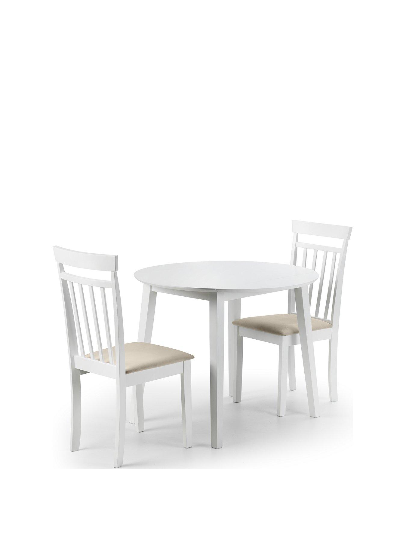 Julian Bowen Coast 90 Cm Drop Leaf Dining Table + 2 Chairs