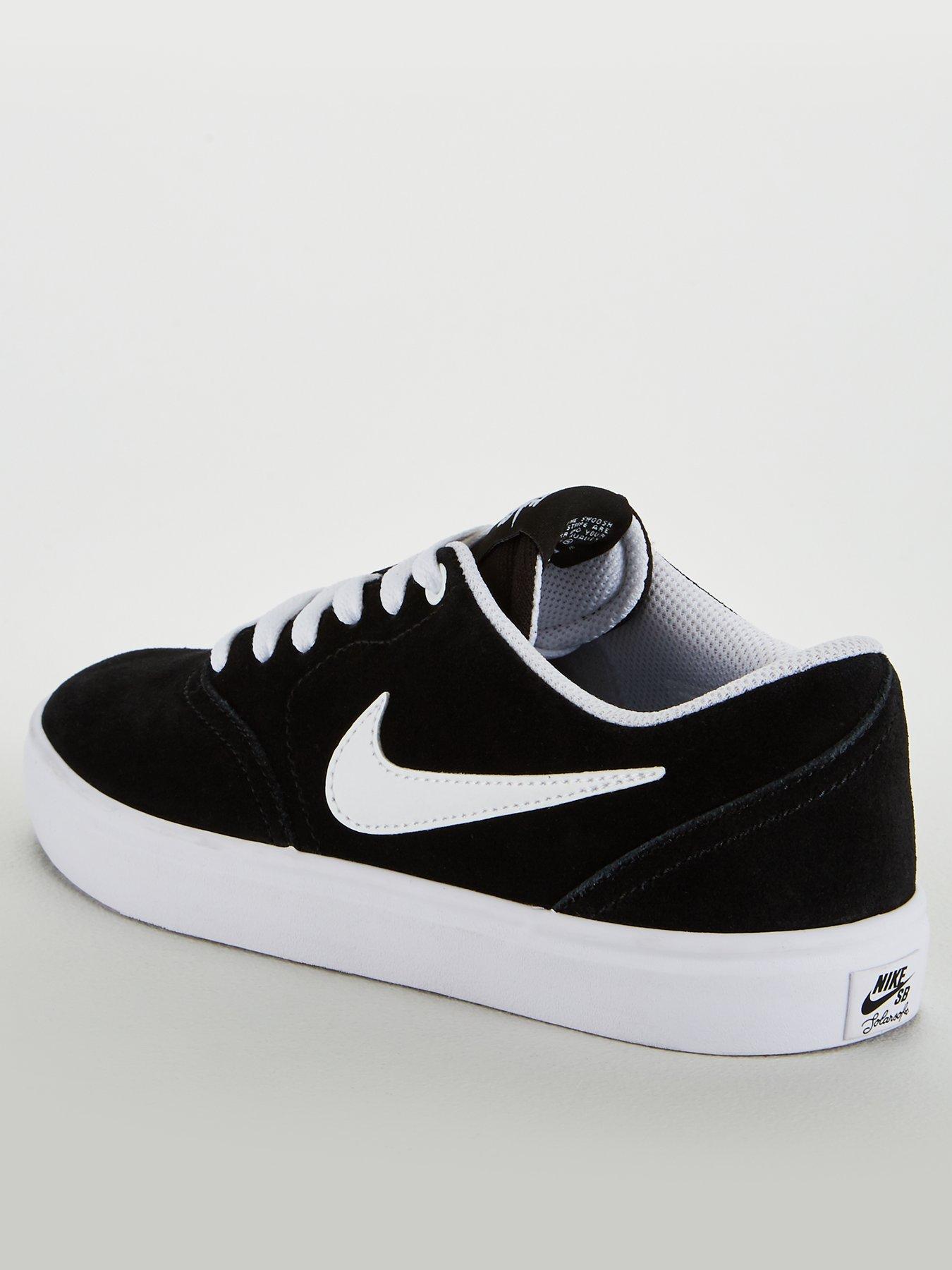 nike sb check solar black white