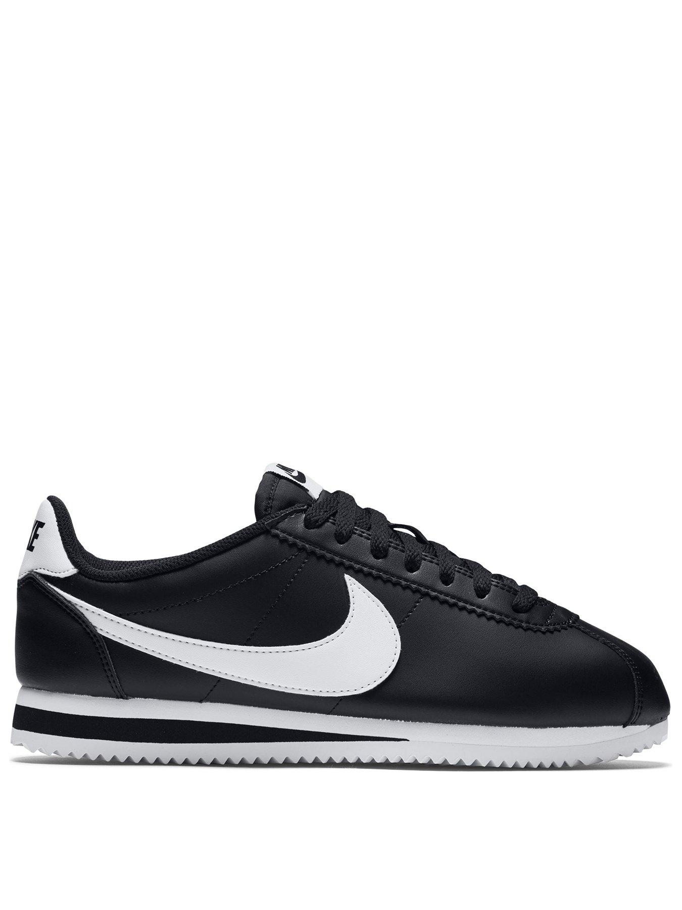 nike classic cortez all black