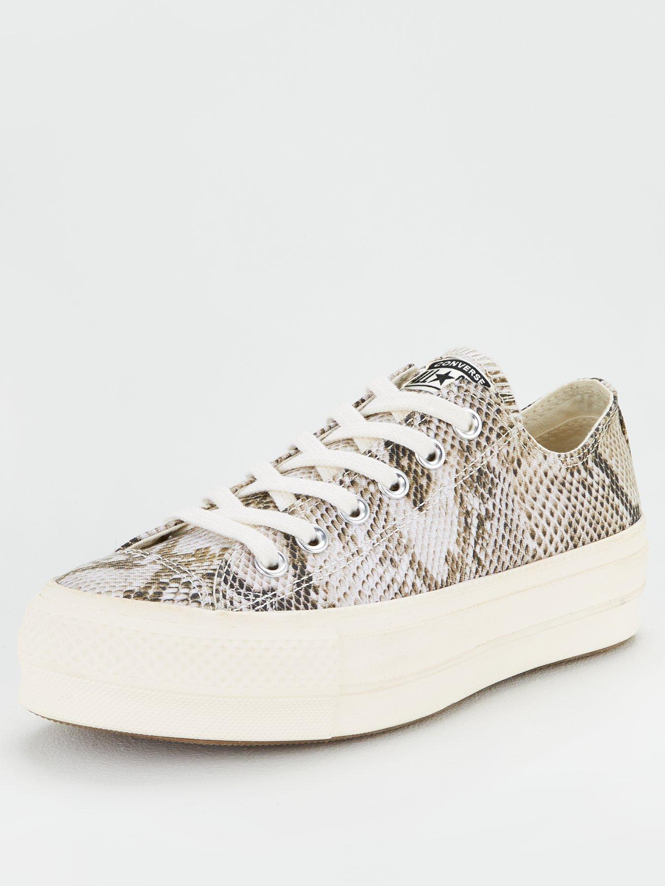snakeskin converse platform