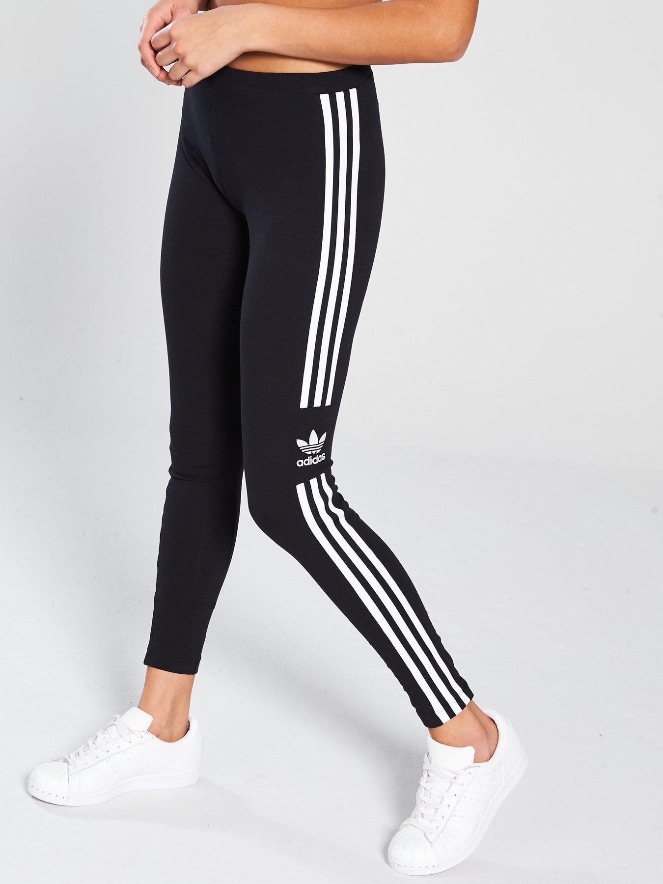 Sportswear 3 Stripe Trefoil Leggings - Black