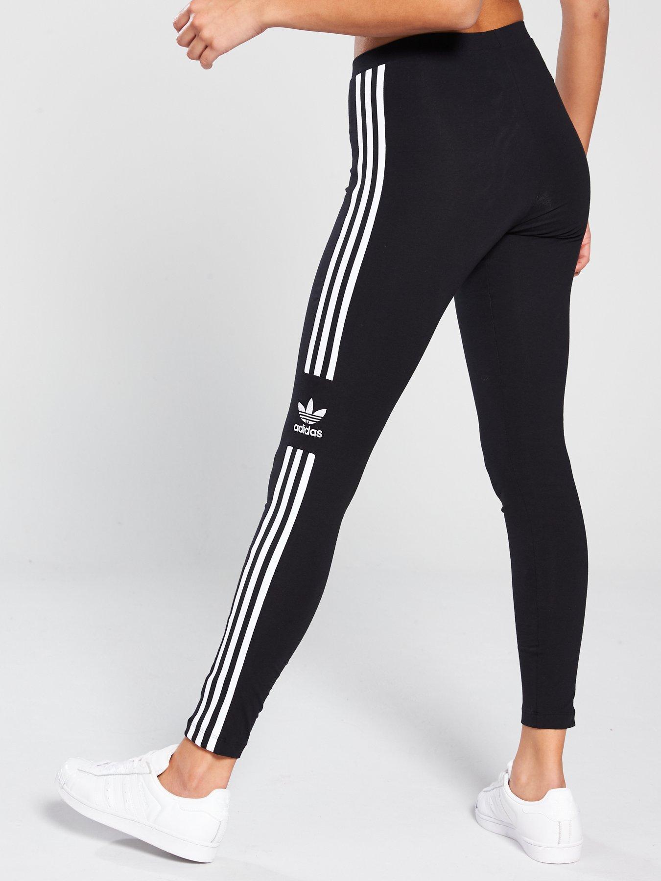 adidas trefoil tights black