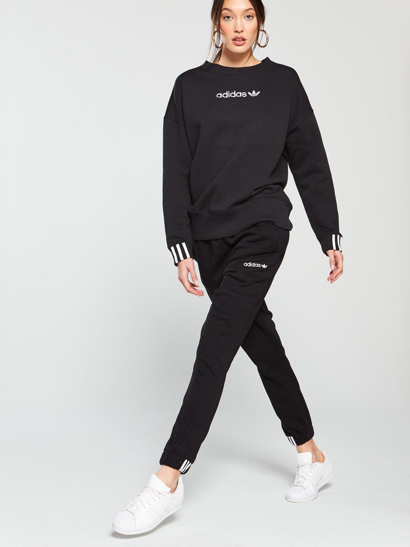 adidas originals coeeze sweat pant in black