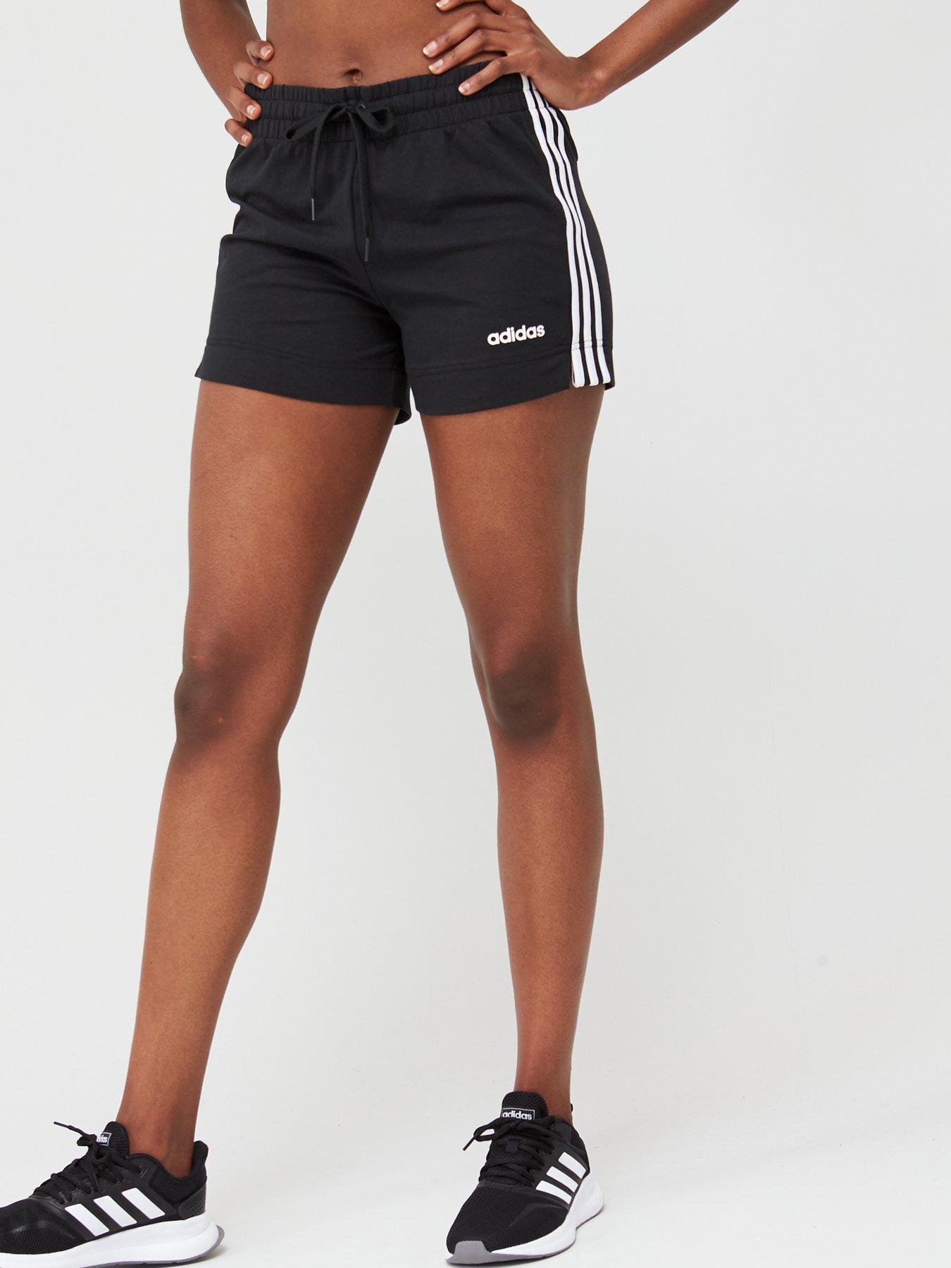 womens black adidas shorts