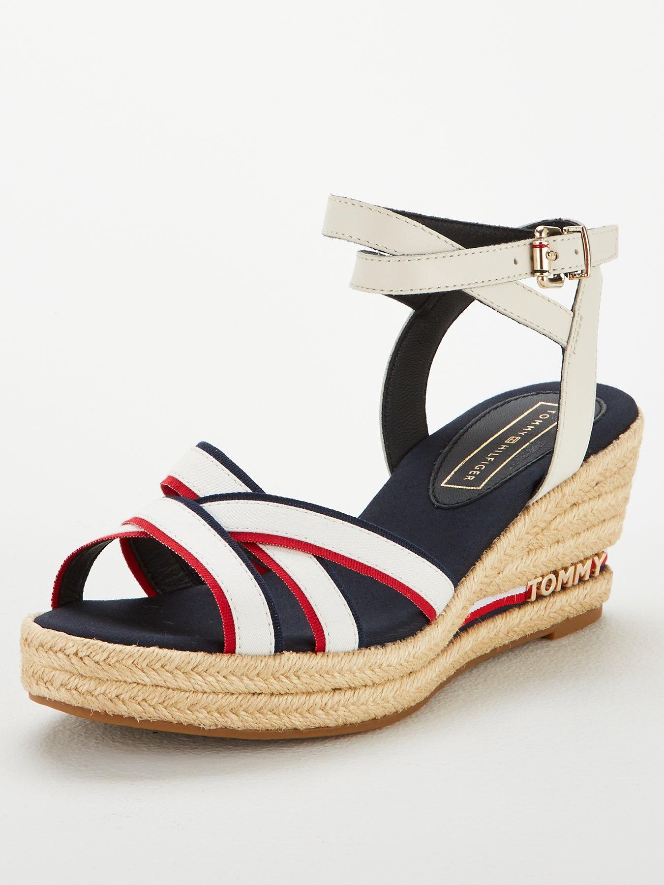 navy wedge sandals ireland
