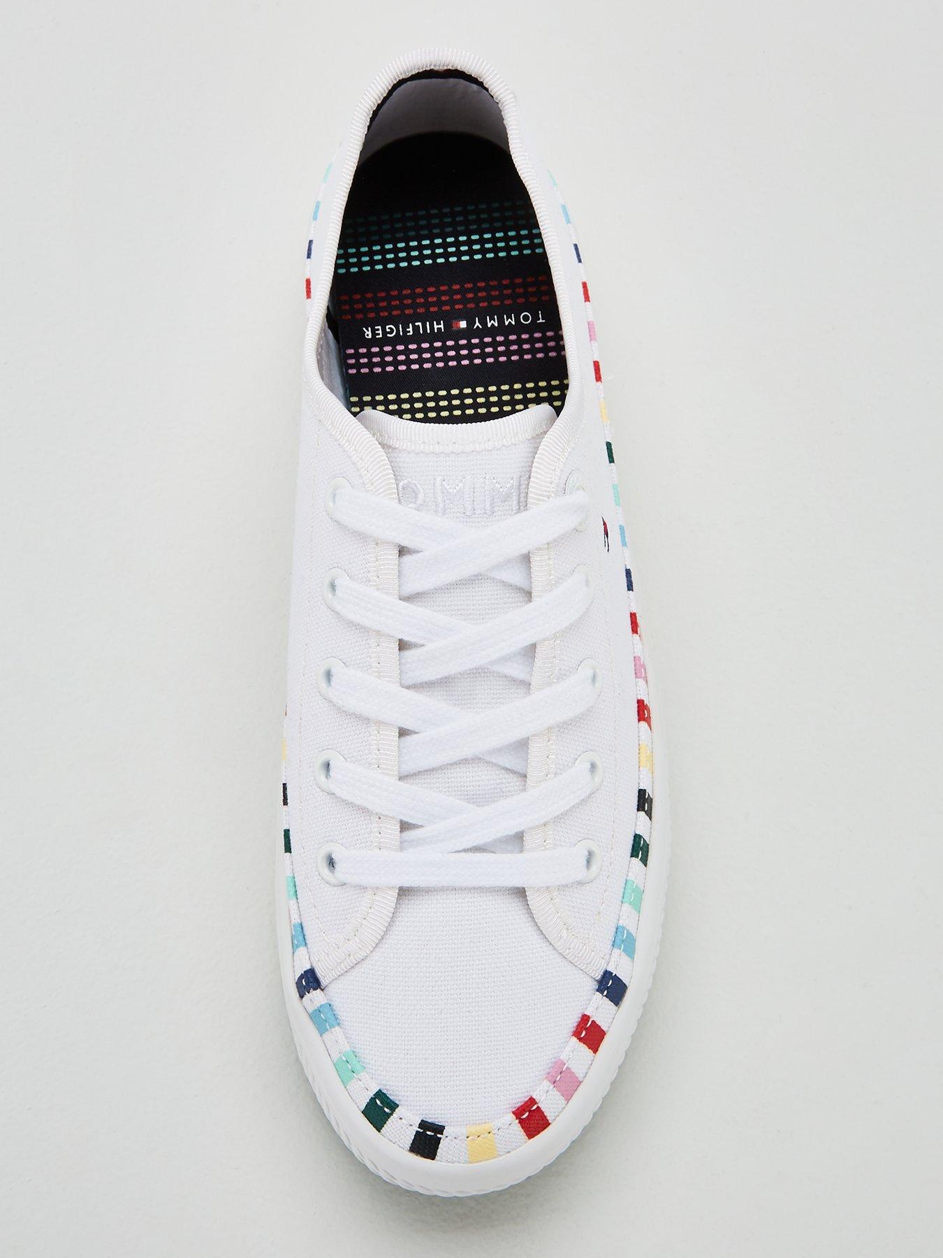 tommy hilfiger rainbow flatform sneaker