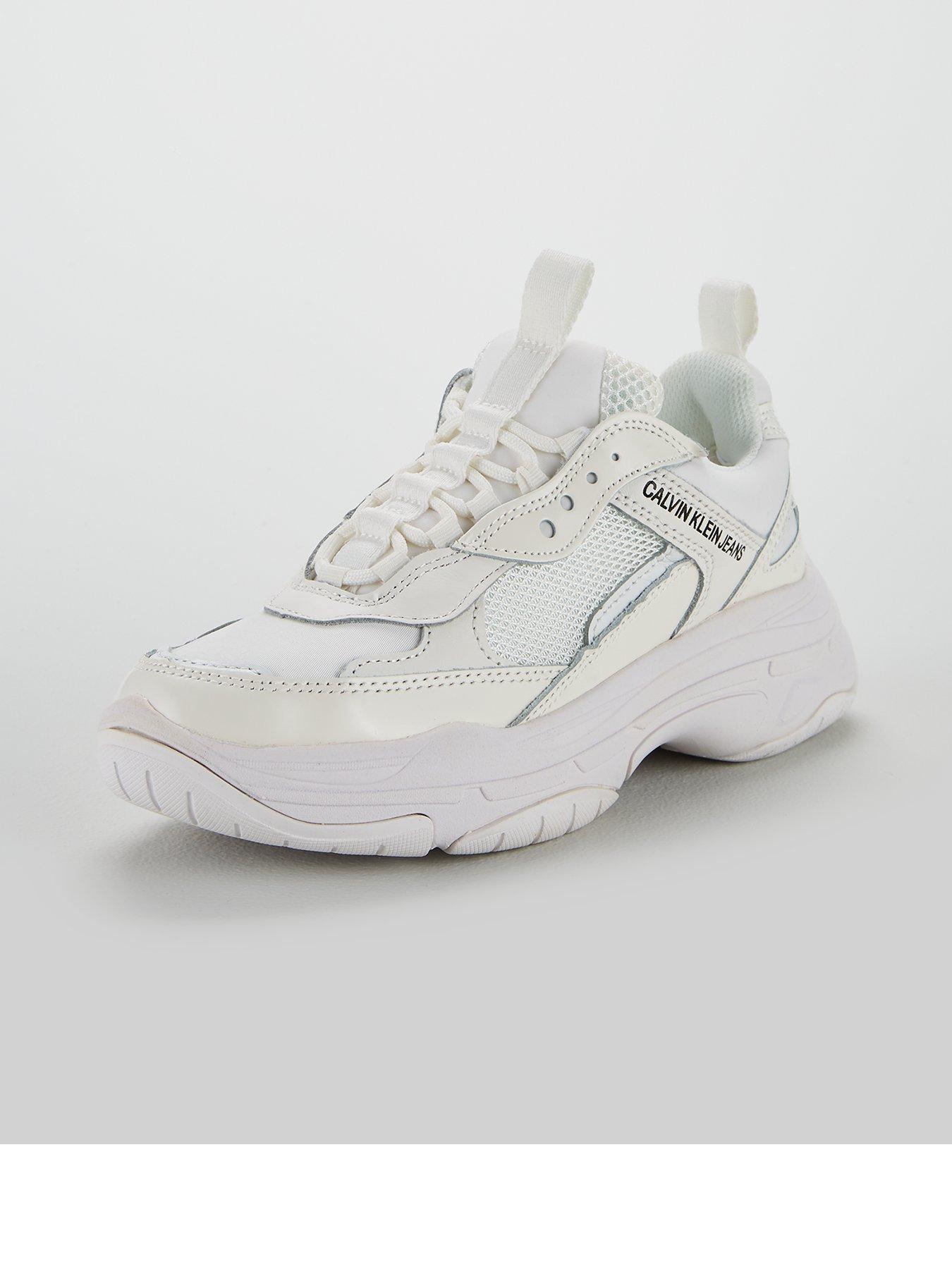 calvin klein maya trainers white