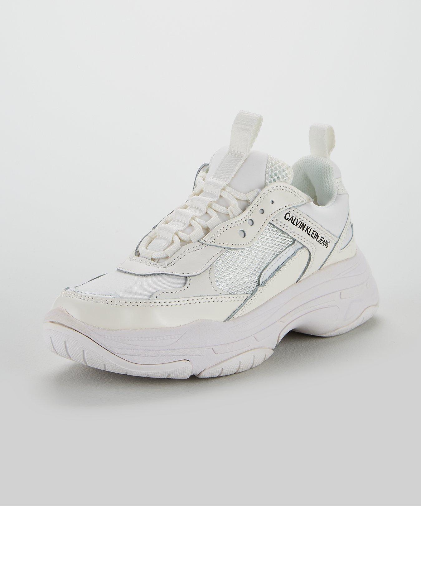 calvin klein maya trainers bright white