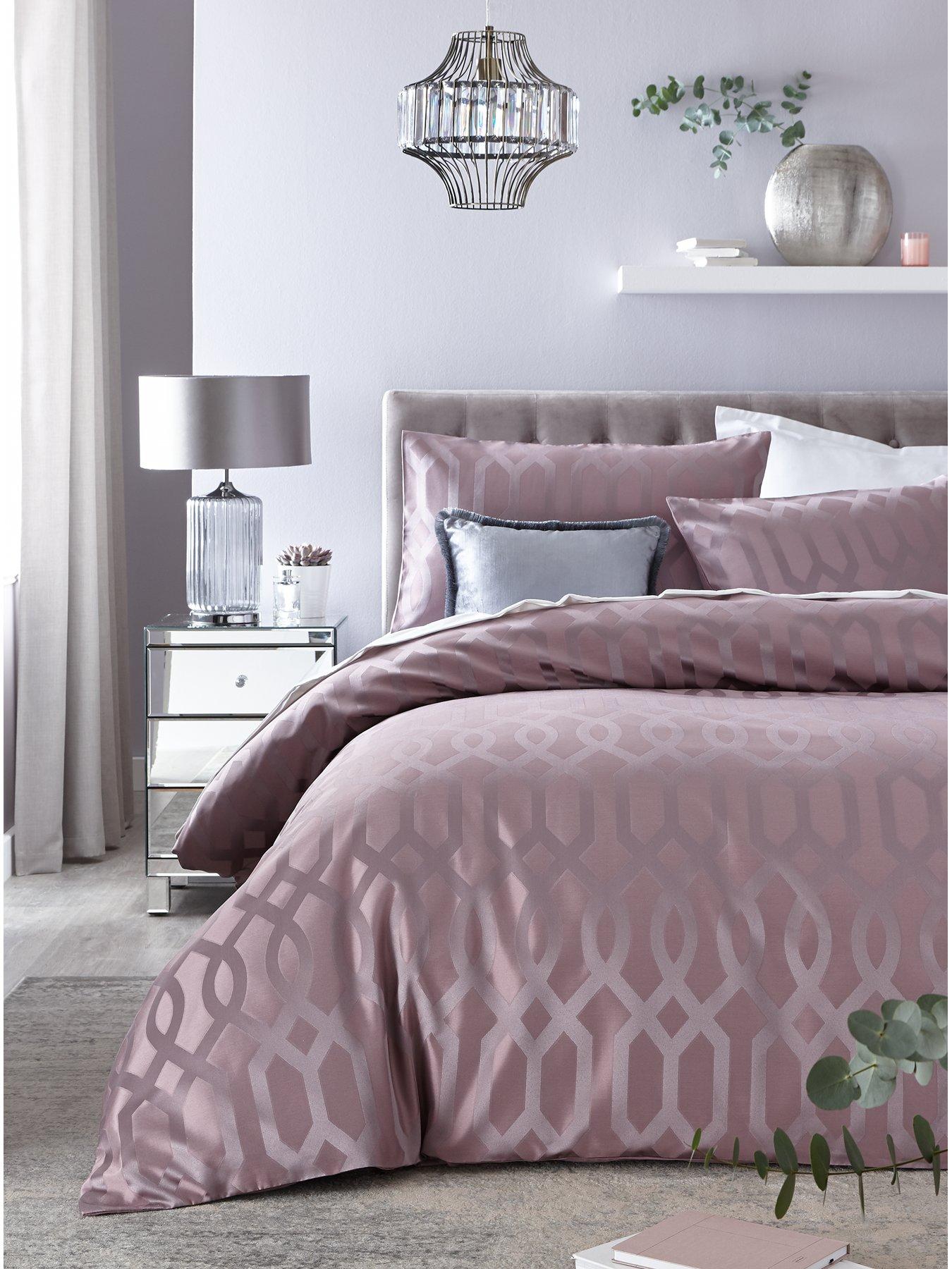 Ideal Home Florence Geometric Jacquard Duvet Set Very Co Uk