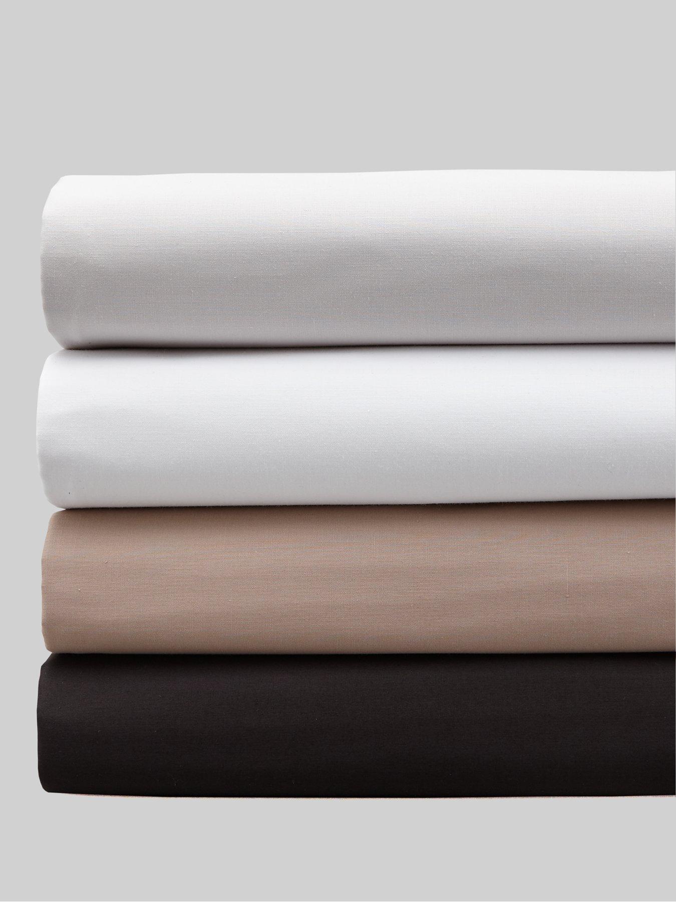 Product photograph of Everyday Collection Non-iron 180 Thread Count Flat Sheet from very.co.uk