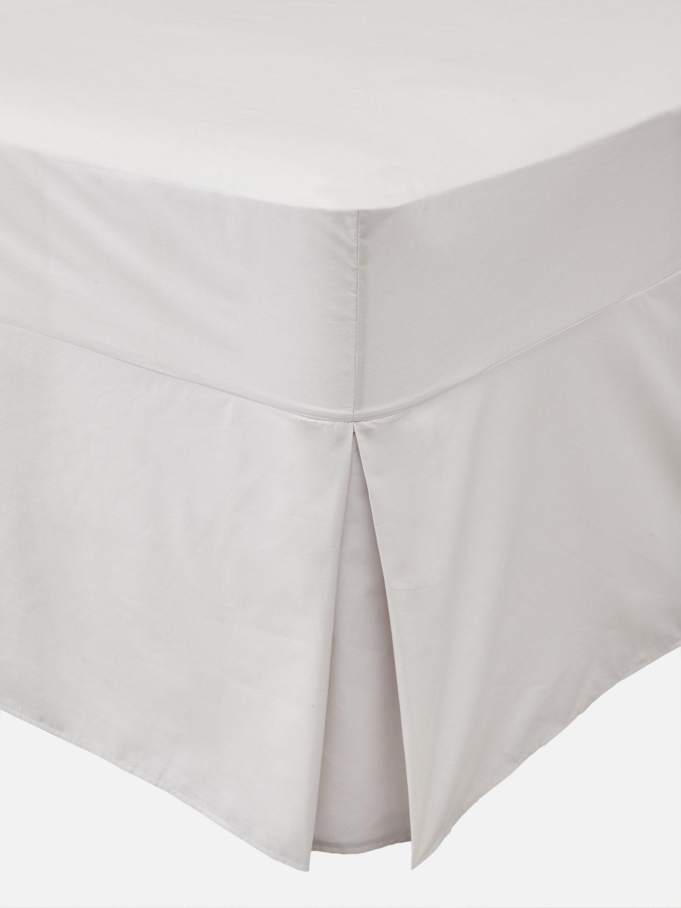Product photograph of Everyday Collection Non-iron 180 Thread Count Box Pleat Valance from very.co.uk