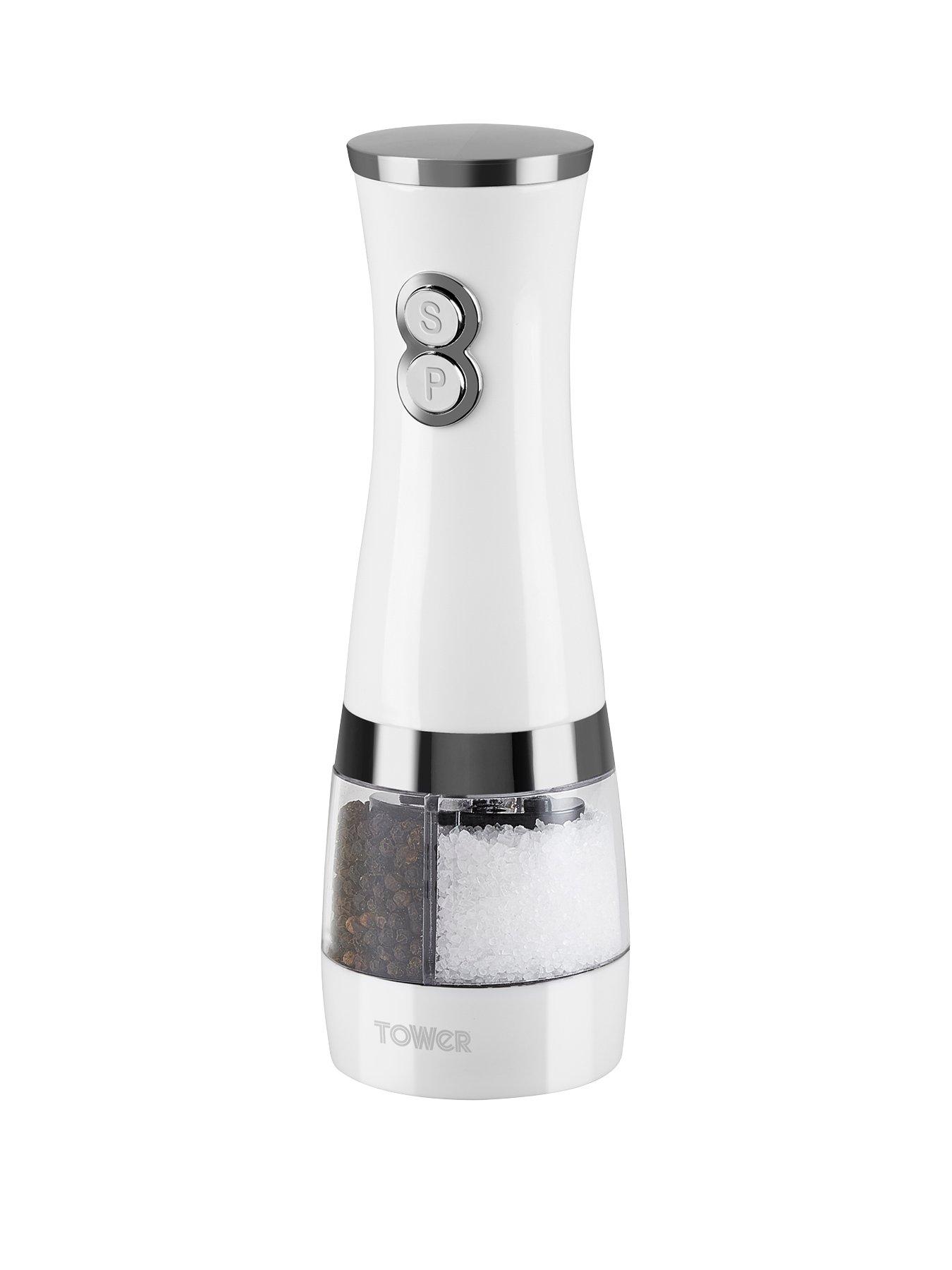 Tower Duo Electric Salt and Pepper Mill – White