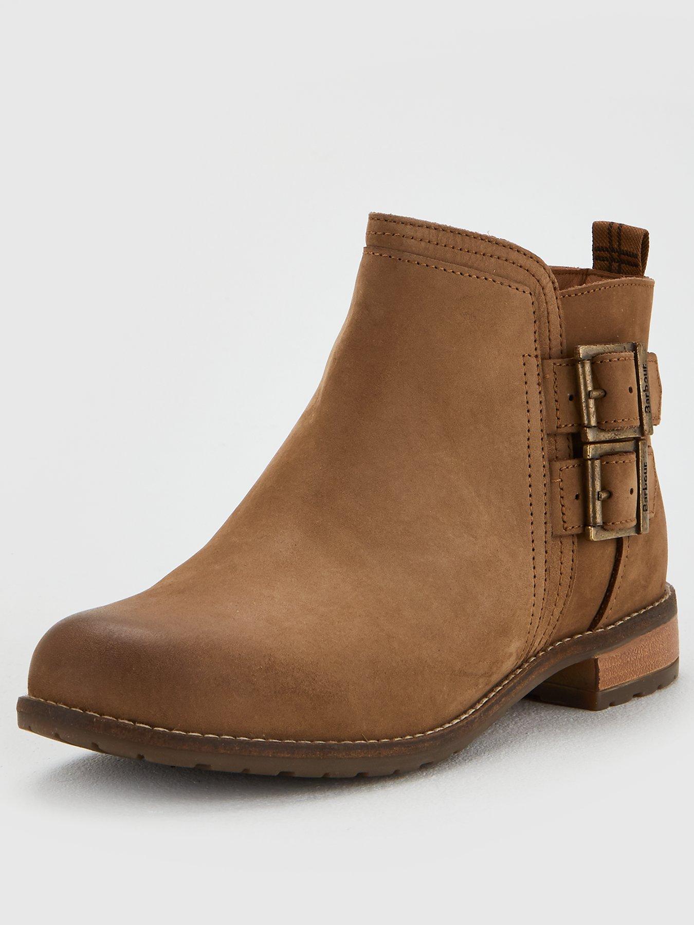 barbour sarah low buckle boots black