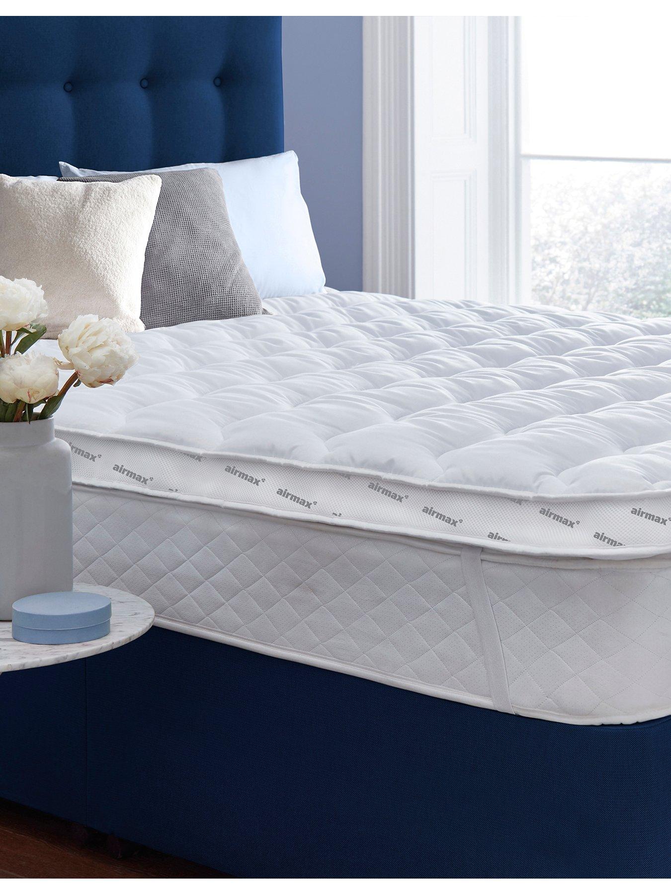Product photograph of Silentnight Airmax 800 8 Cm Mattress Topper - White from very.co.uk