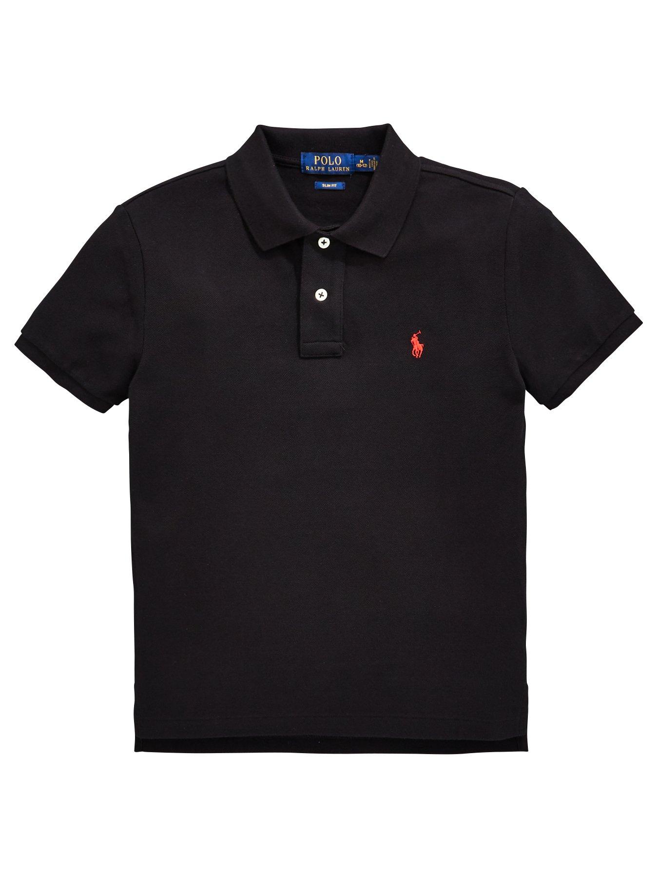 boys black ralph lauren shirt