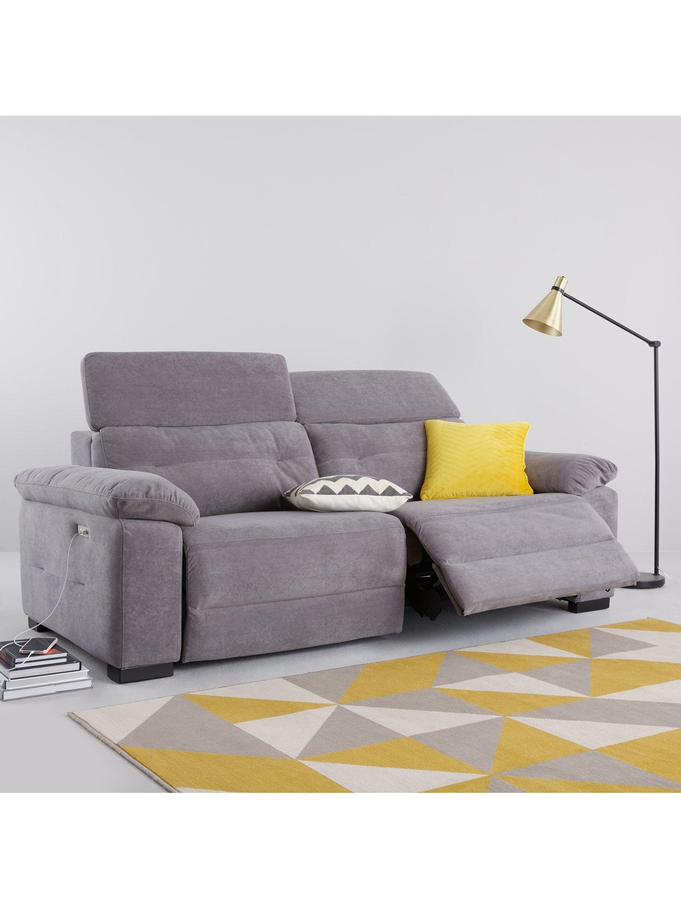 undefined Bowen Fabric 3 Seater Power Recliner Sofa
