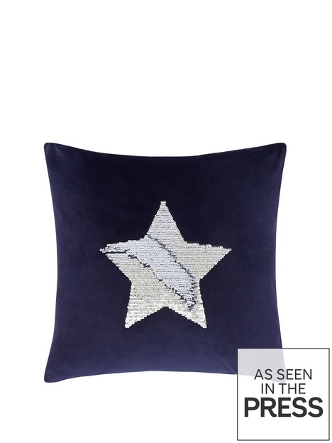 catherine-lansfield-sequin-star-cushion