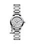  image of vivienne-westwood-mother-orb-mother-of-pearl-and-silver-detail-dial-with-charm-stainless-steel-bracelet-ladies-watch