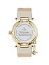  image of vivienne-westwood-orb-ii-white-and-gold-logo-dial-gold-plated-case-and-charm-white-leather-strap-ladies-watch