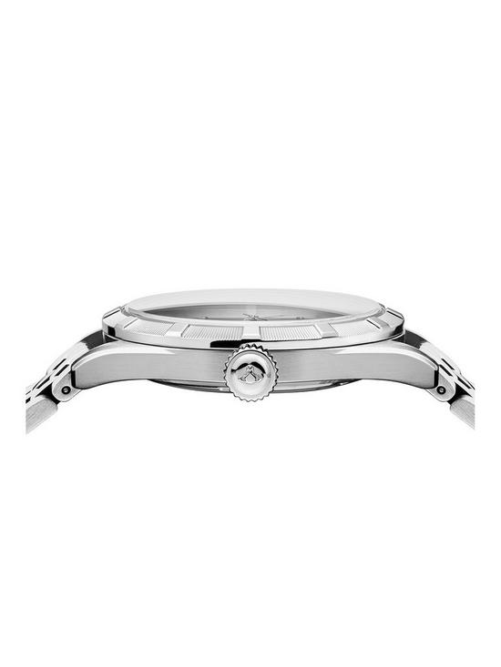 stillFront image of vivienne-westwood-conduit-silver-logo-dial-stainless-steel-bracelet-mens-watch
