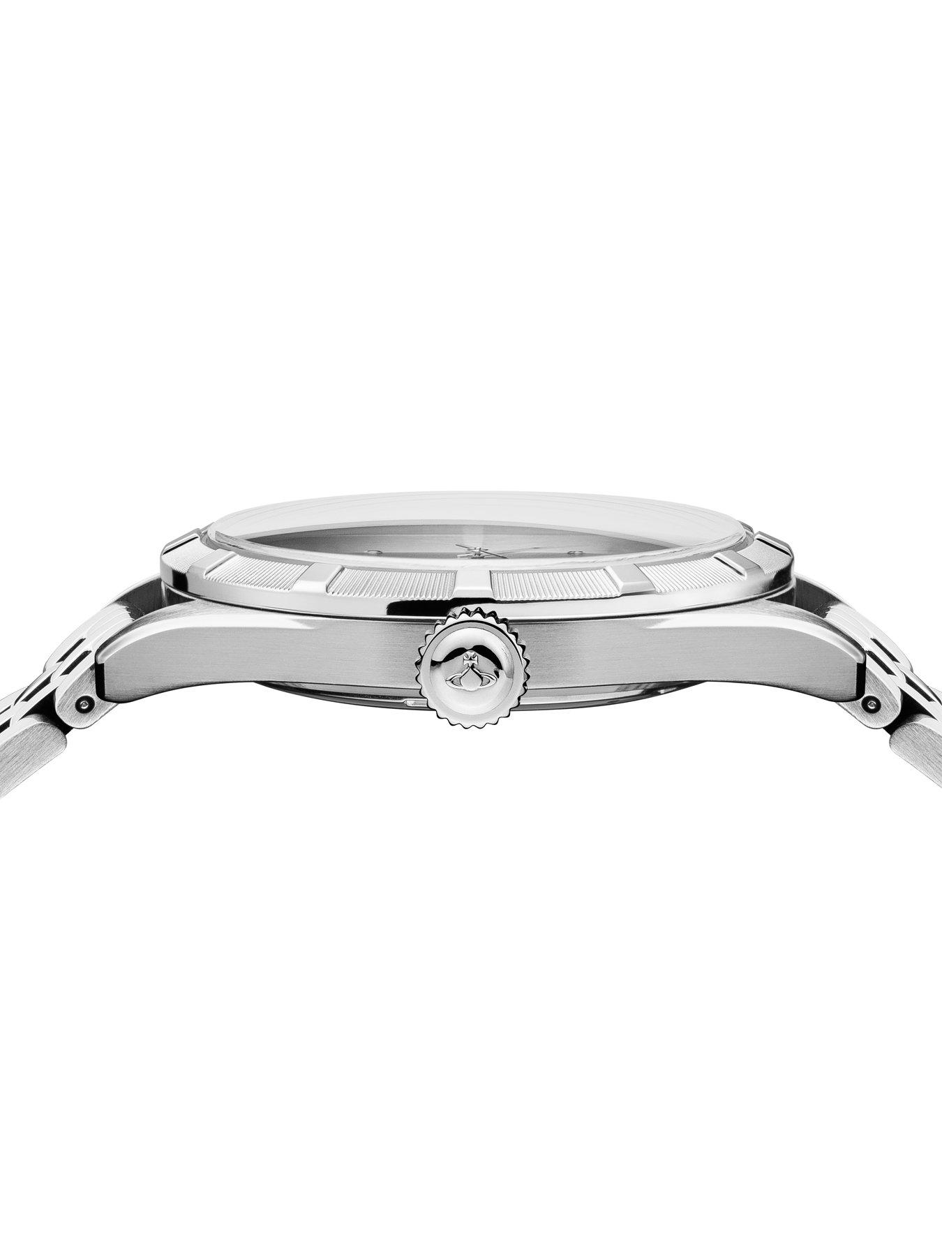 Image 2 of 3 of Vivienne Westwood Conduit Silver Logo Dial Stainless Steel Bracelet Mens Watch