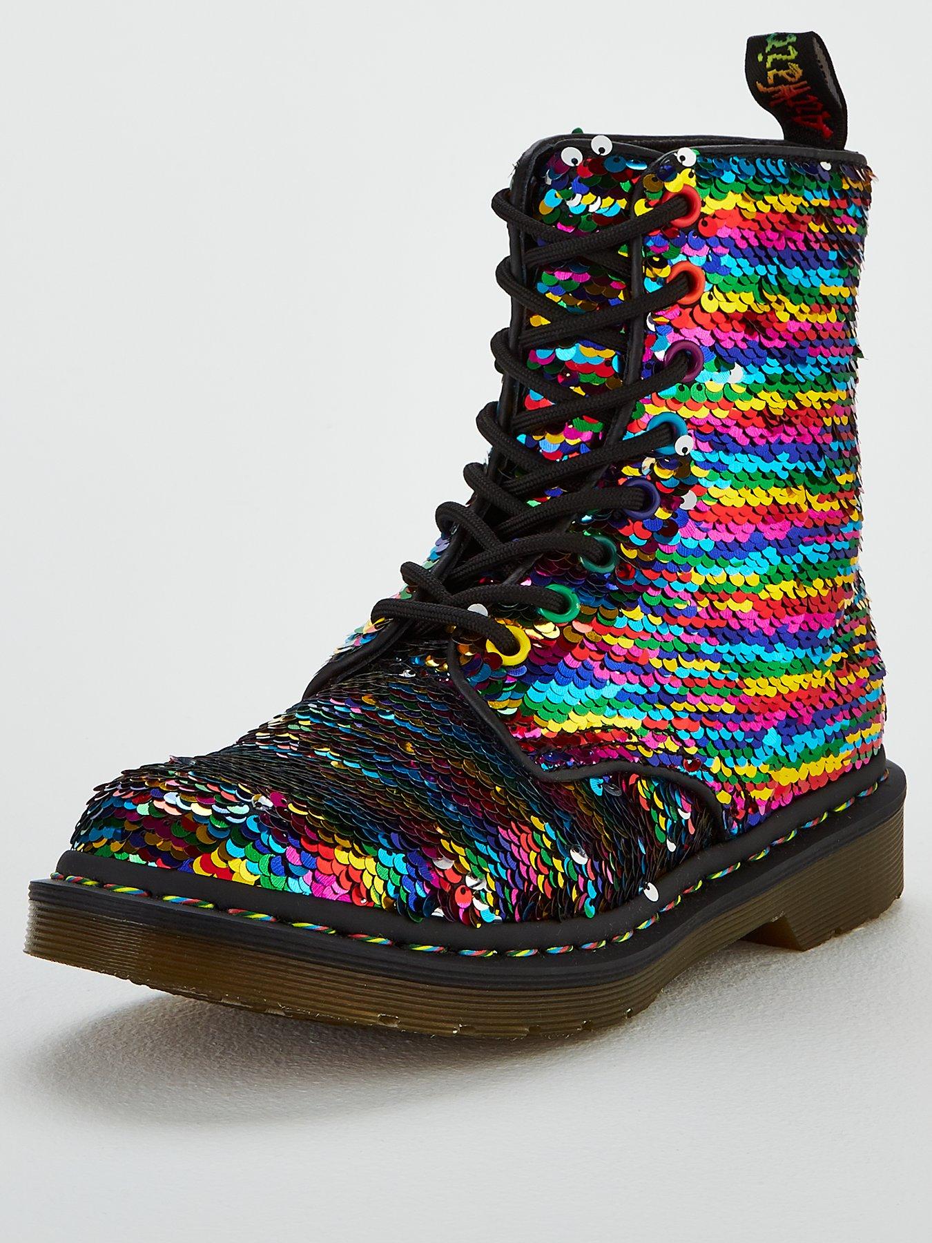 black sequin dr martens