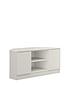  image of bilbao-ready-assembled-2-door-high-gloss-corner-tv-unit-grey-fits-up-to-46-inch-tv